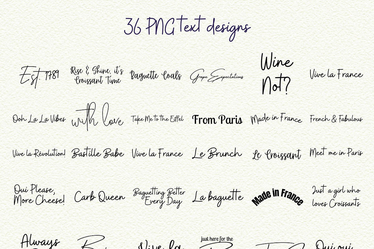 French Vibes Collection, an Object Illustration by Anna Design Studio (Photo 10 of 14)