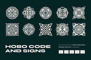 Hobo Code and Signs Symbols, a Solid Icon by Creative Stall