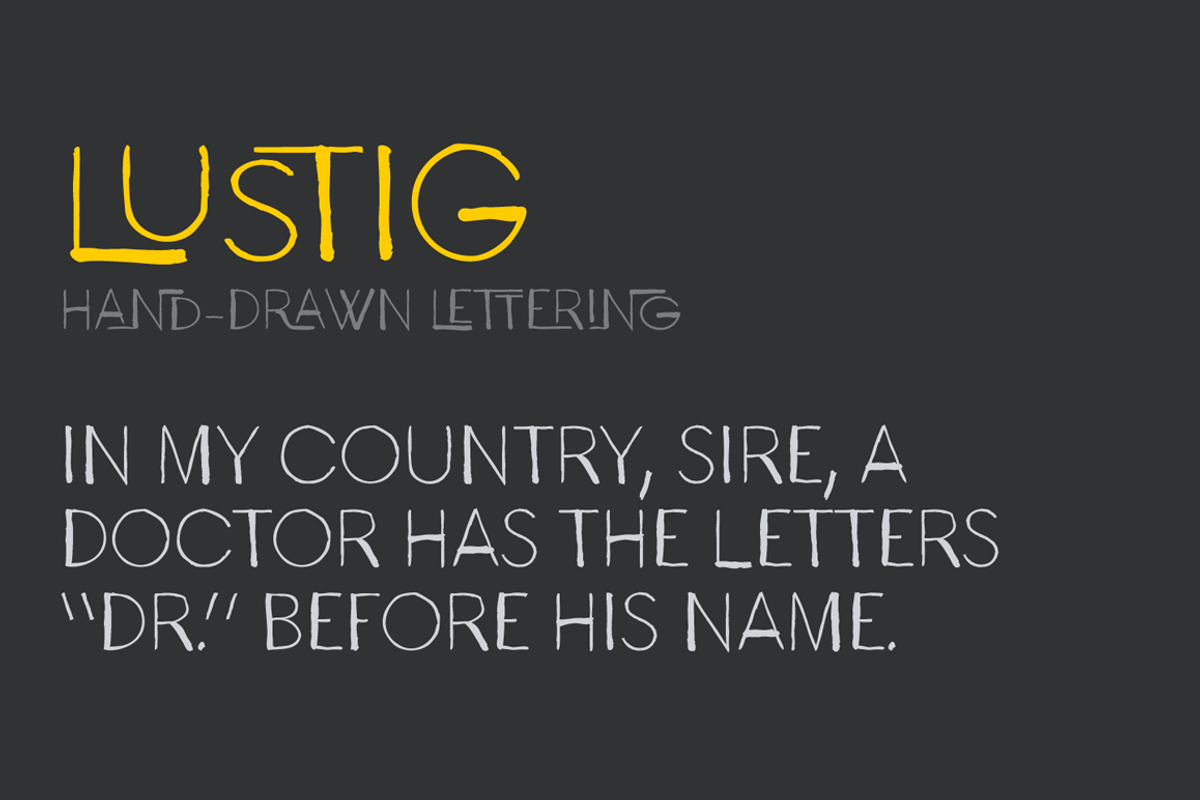 Lustig Font