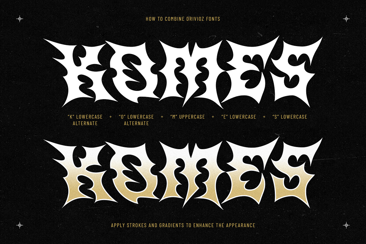 Drivioz - Black Metal Game Font, a Blackletter Font by Typia Nesia (Photo 10 of 11)
