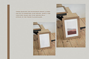 Artwork Wooden Frame Mockup, a Print Template by Artcoast Studio (Thumbnail 3 of 7)