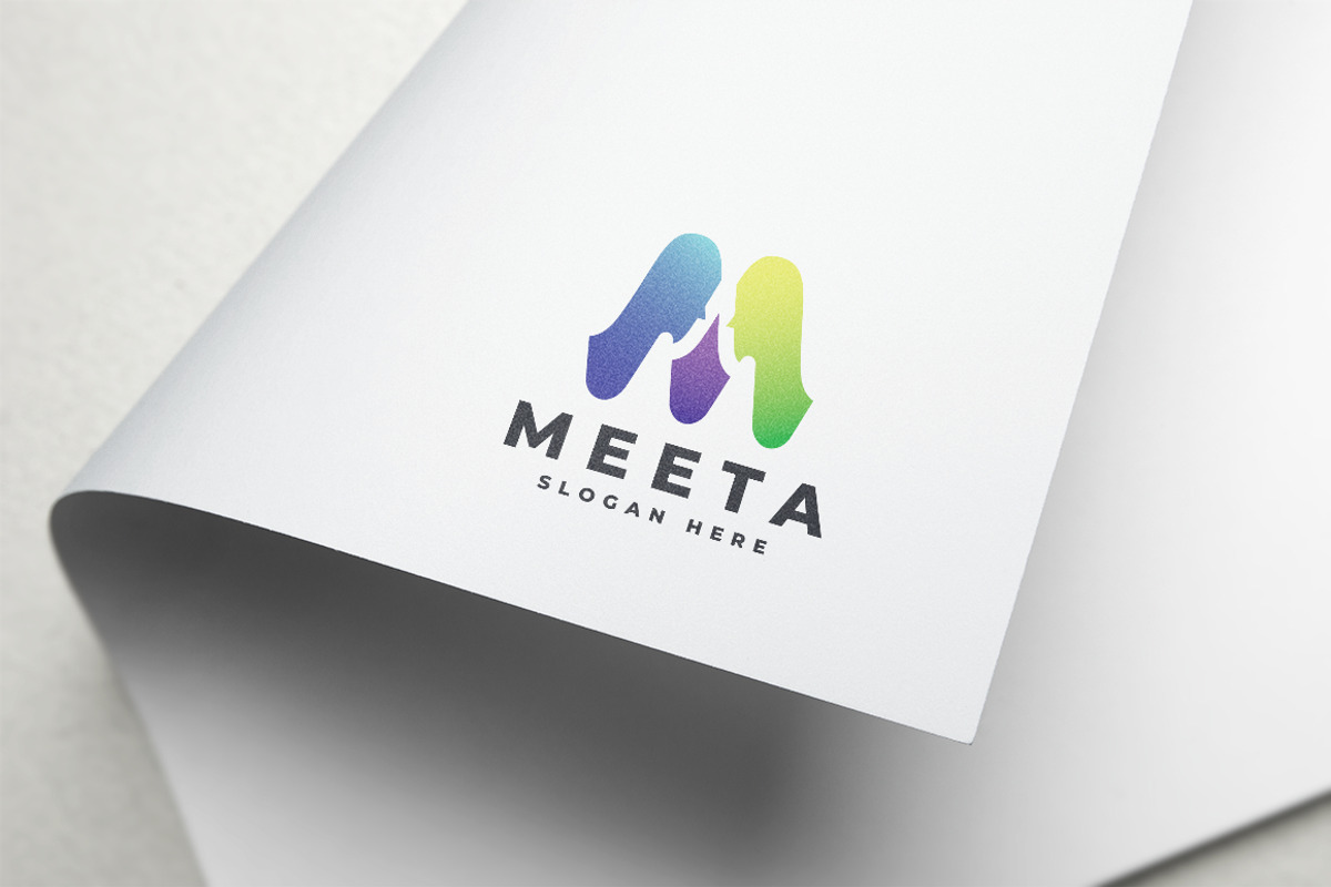 Meeta People Letter M Logo, a Branding & Logo Template by Design_Planet (Photo 1 of 2)