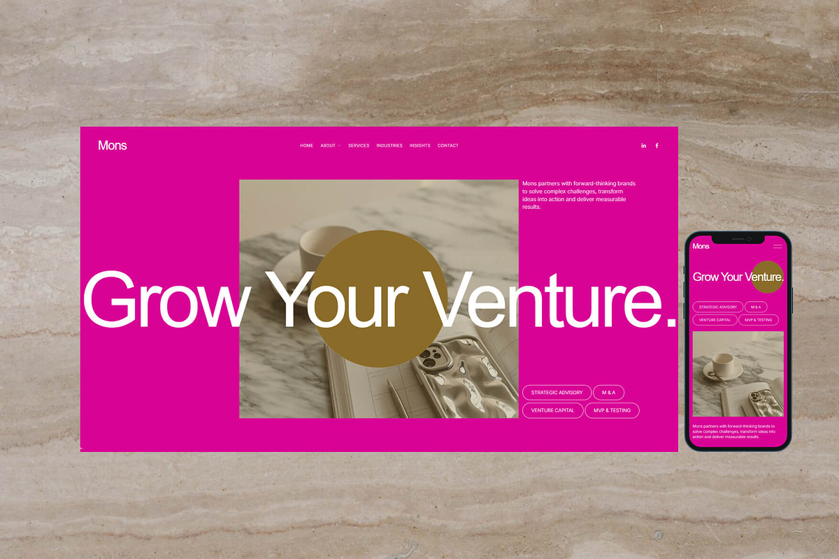 Mons - Squarespace Website Template preview 3