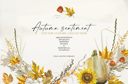 Autumn sentiment - vector clipart