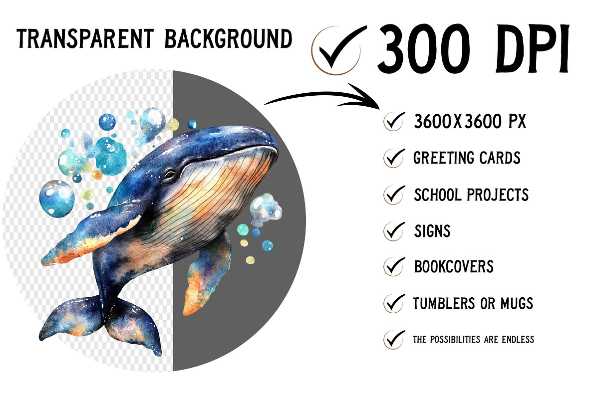 Watercolor Sea Animals Clipart, an Illustration by Craft Nest (Photo 2 of 12)