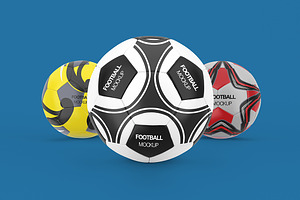 Football Mockup, a Merchandise Mockup by Qaleb Studio