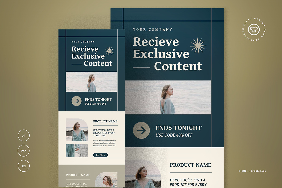Simple Email Newsletter, an Email Template by graphicook