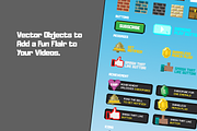 YouTube 8-Bit Gaming Channel Assets, a Social Media Template by IFBdesign (Thumbnail 2 of 4)