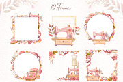 Watercolor Sewing Collection, an Illustration by Nadya Saen Art (Thumbnail 9 of 12)