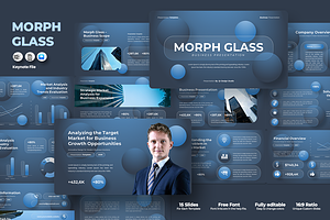 Morph Glass - Business Keynote, a Presentation Template by QR Design Studio