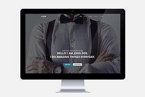 Web Designer One Page Template