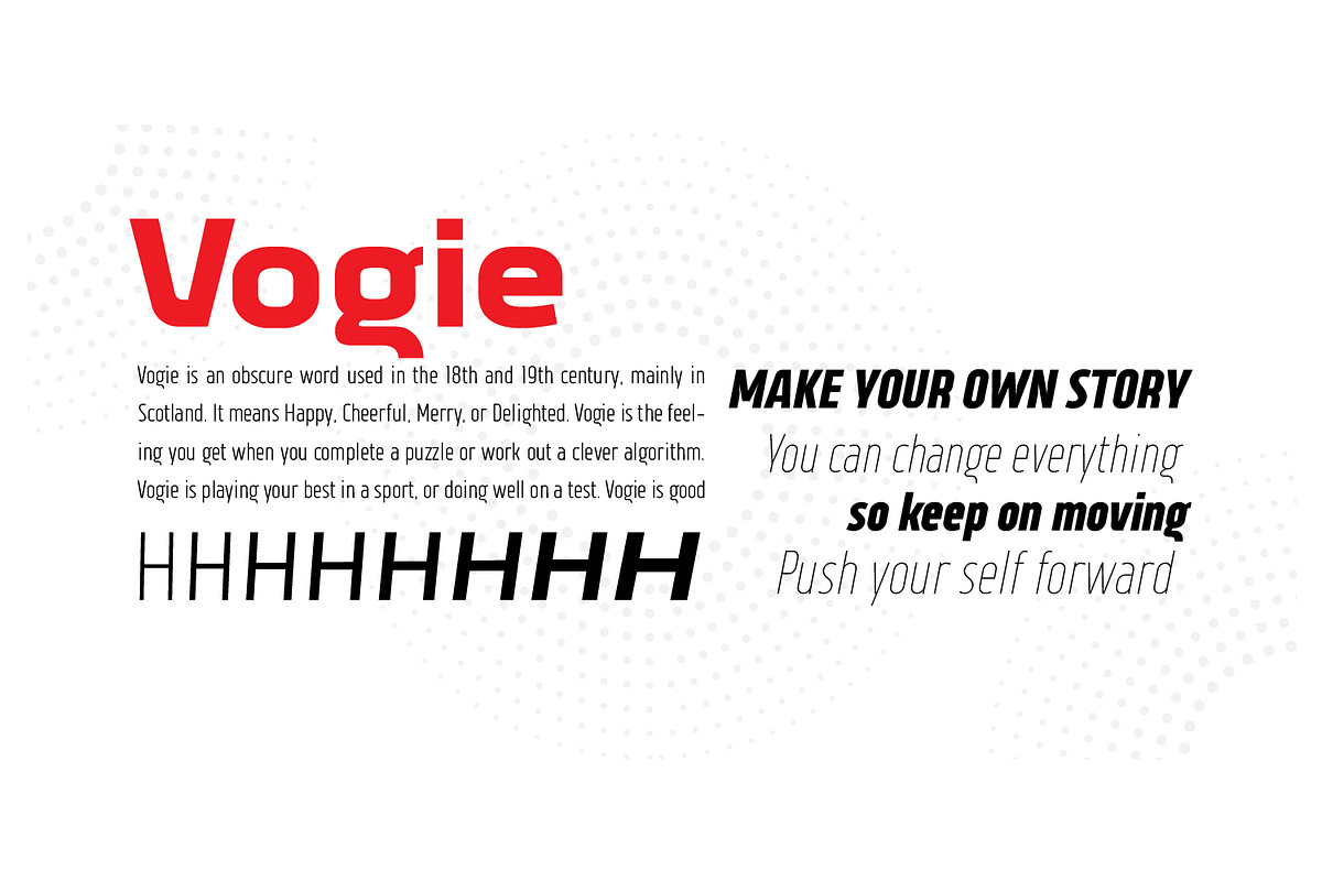 Vogie - Variable San Serif Family, a Sans Serif Font by Ridha-38.lineart (Photo 7 of 11)