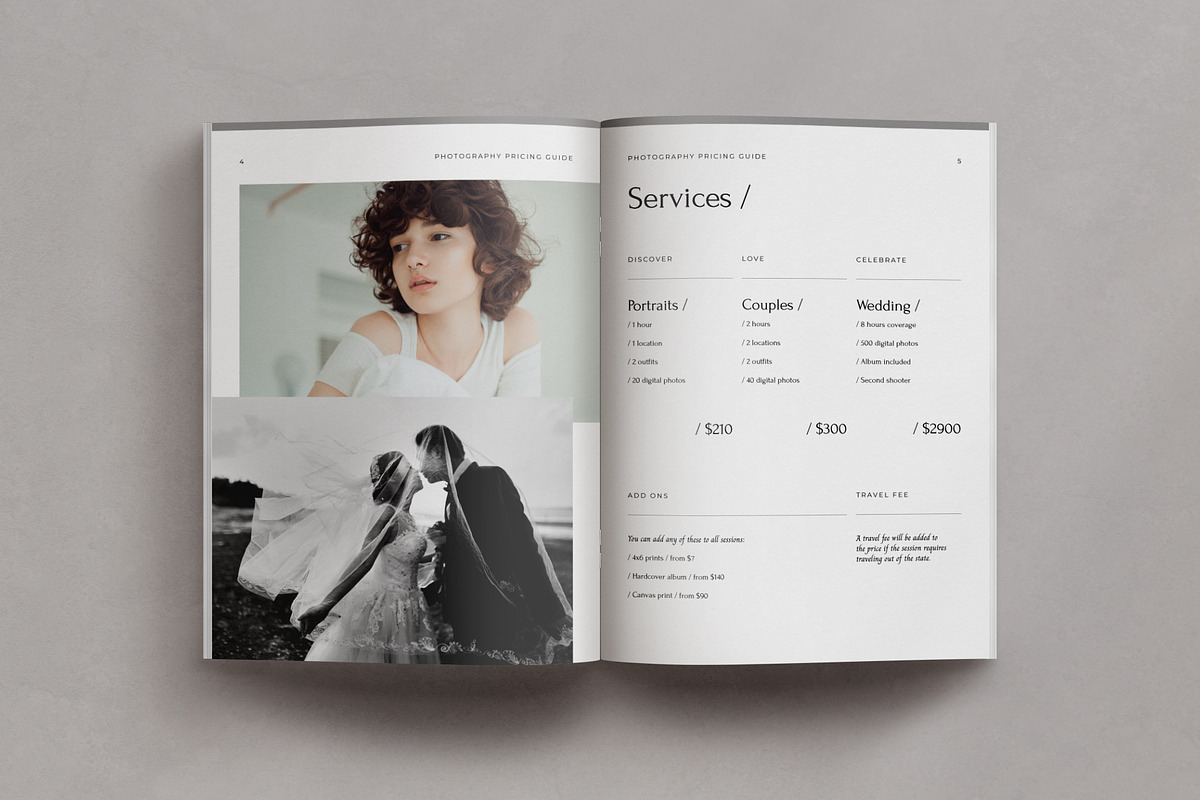 Photography Pricing Guide, a Magazine Template by Eternel Design Studio (Photo 4 of 10)