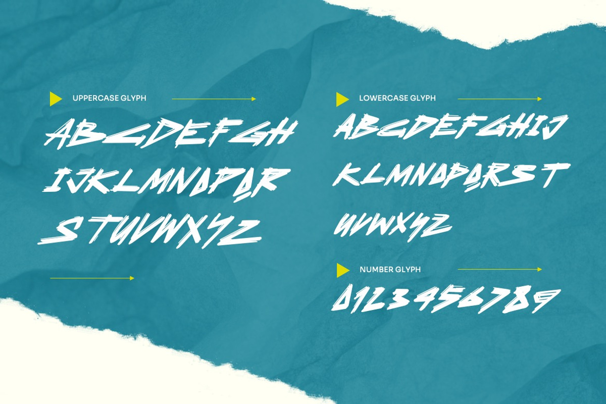 Zerowax - Tech Textured Font, a Handwritten Font by Dhabee (Photo 7 of 12)