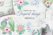 Tropical design. Plumeria., an Illustration by BrushArtDesigns (Thumbnail 1 of 2)