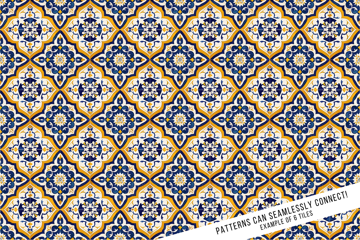 Sicilian Majolica Tile Patterns, a Pattern Graphic by Chromolume Studio (Photo 18 of 28)