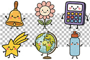 Back to School Clipart, a Seasonal Illustration by Daily.Designs (Thumbnail 3 of 5)