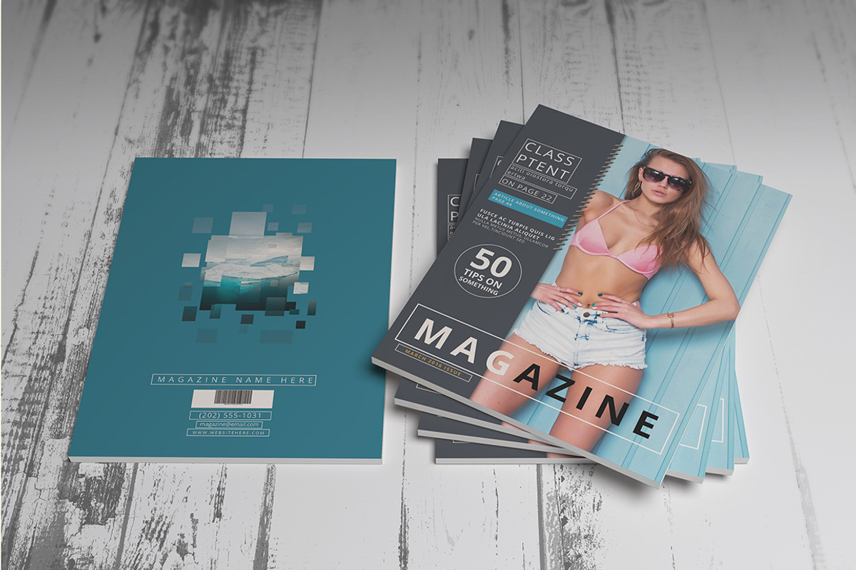 Magazine / Brochure Mockups, a Print Template by pmvch (Photo 10 of 11)