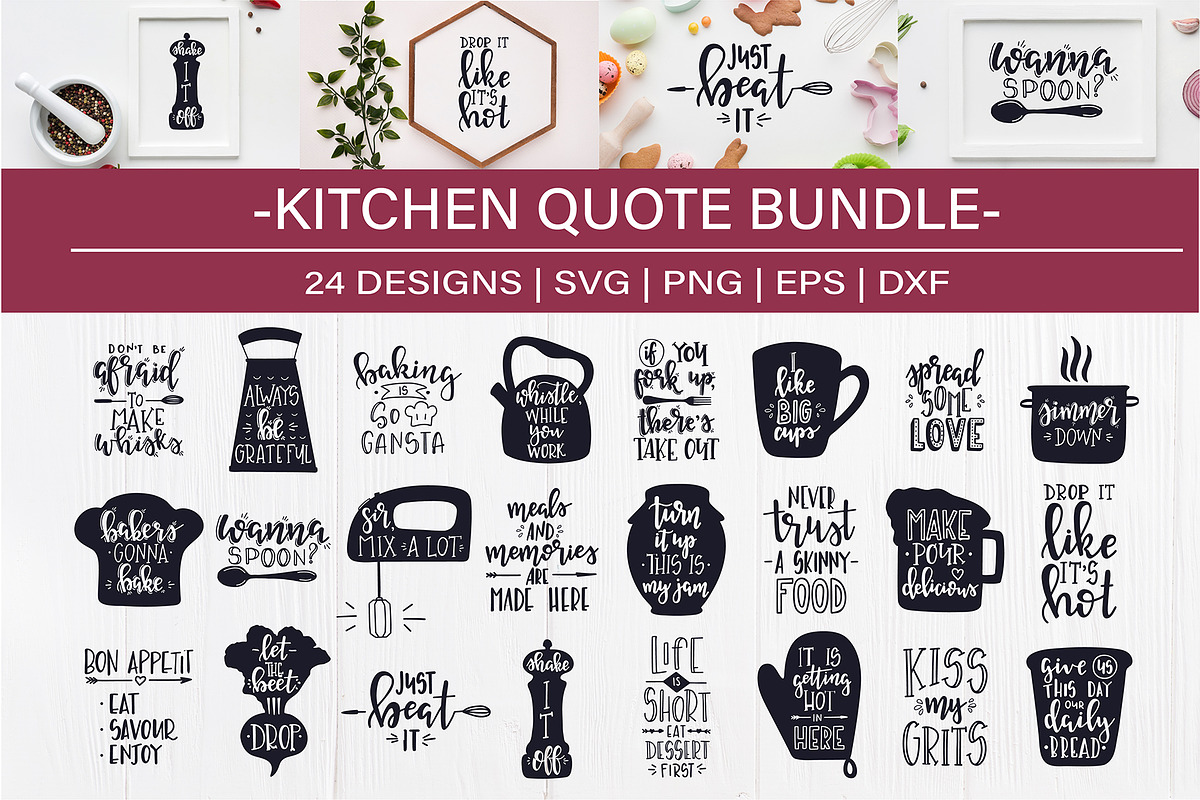 Kitchen SVG Bundle design set(part2), a Decorative Illustration by Tatti Graphic Studio (Photo 1 of 6)