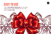 5 Ribbon Procreate Stamp Brushes, a Brush Add-On by Riveros Illustration (Thumbnail 9 of 12)