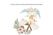 Christmas Holy Night Nativity Scene, a Seasonal Illustration by PawGraphic (Thumbnail 10 of 10)