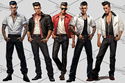 Rockabilly Men Bundle of 33, a Graphic by Jay Major Designs (Thumbnail 9 of 11)