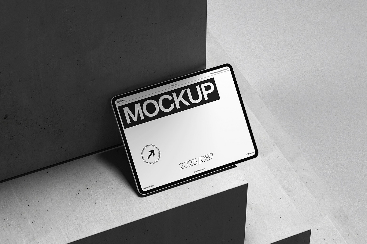 Tablet Screen Mockup, an iPad Mockup by kreatifreya (Photo 4 of 11)