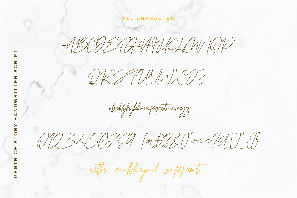 Gentrice Story - Handwritten Script, a Script Font by Fridaytype (Photo 8 of 10)