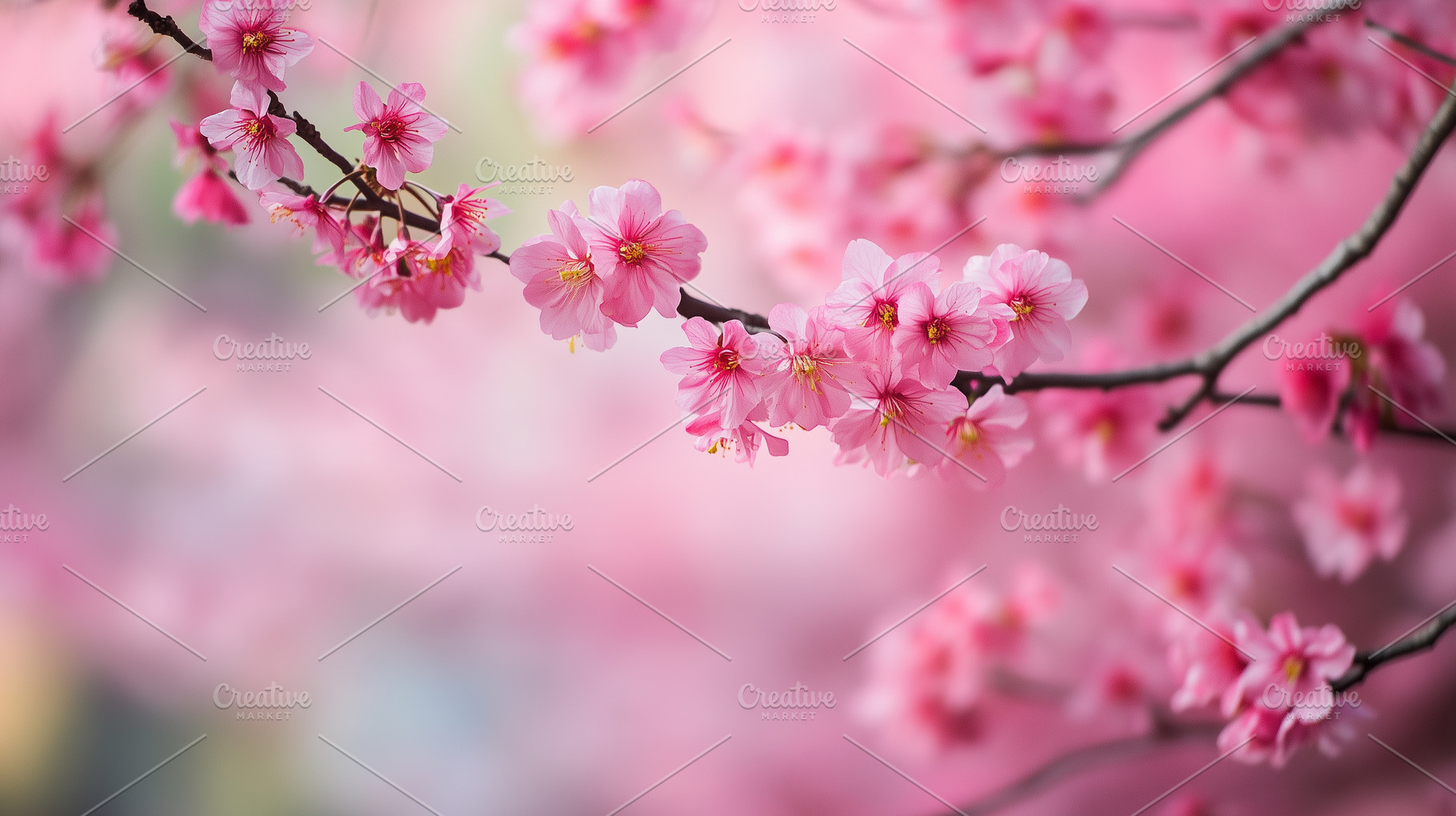 Close up of vibrant pink cherry, a Nature Photo by MistyDay