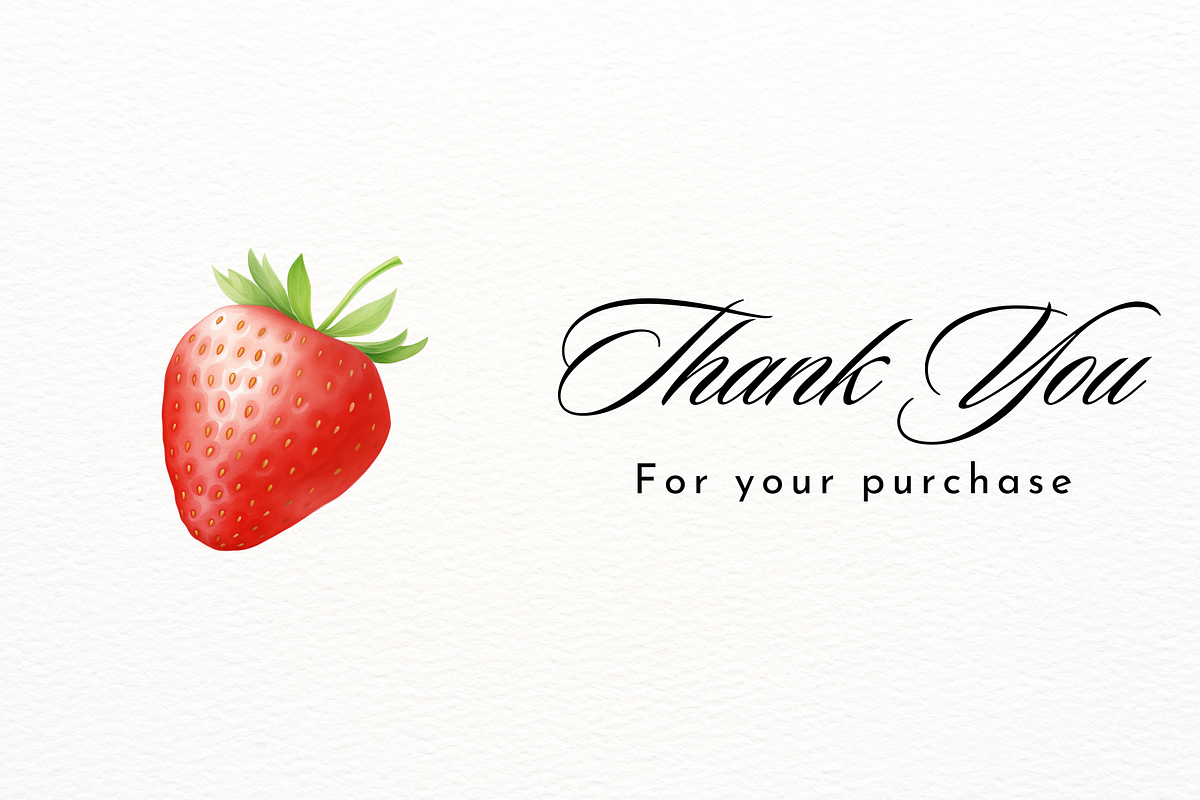 Delicious Strawberry Clipart, a Food Illustration by New-School-Wave (Photo 5 of 5)
