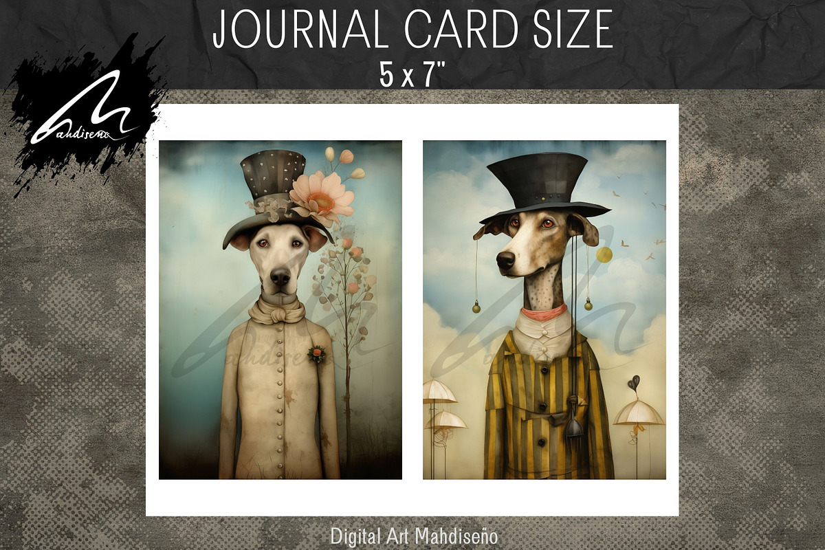 Whimsical Surreal Dog Portrait, an Animal Illustration by Digital Art Mahdiseño (Photo 4 of 9)