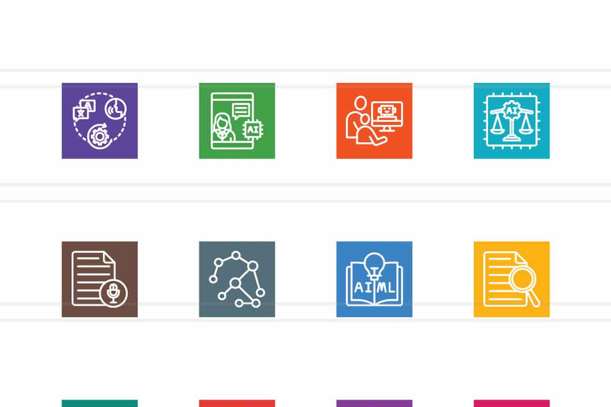 25 AI in Education Icons, an Outline Icon by IconBunny (Photo 2 of 2)