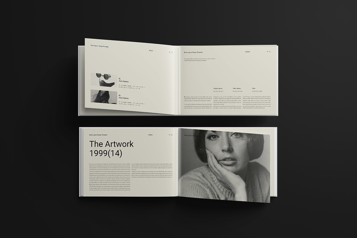 Book Title Layout Design Landscape, a Magazine Template by DesignCrest (Photo 11 of 15)