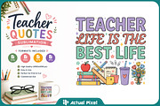Teacher Quotes Sublimation Bundle, an Education Illustration by Actual Pixel (Thumbnail 5 of 18)