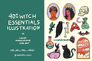 Witch Essentials Illustration Pack, an Illustration by rrrnte (Thumbnail 1 of 7)
