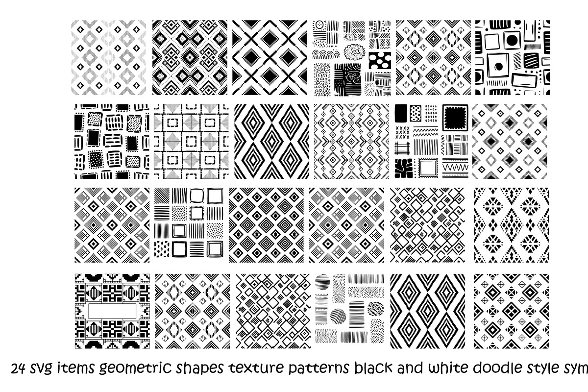 24 svg abstract shapes pattern, a Pattern Graphic by SketchArtStudio (Photo 1 of 3)