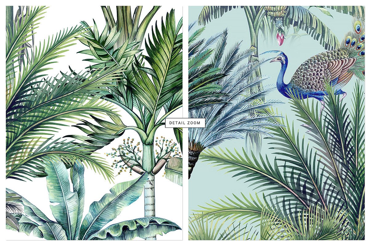 Lush Retreat Prints & Motifs, a Pattern Graphic by TSTUDIO (Photo 4 of 11)