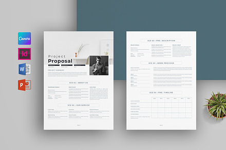 Proposal | Word, Indesign & Canva, a Stationery Template by obayes