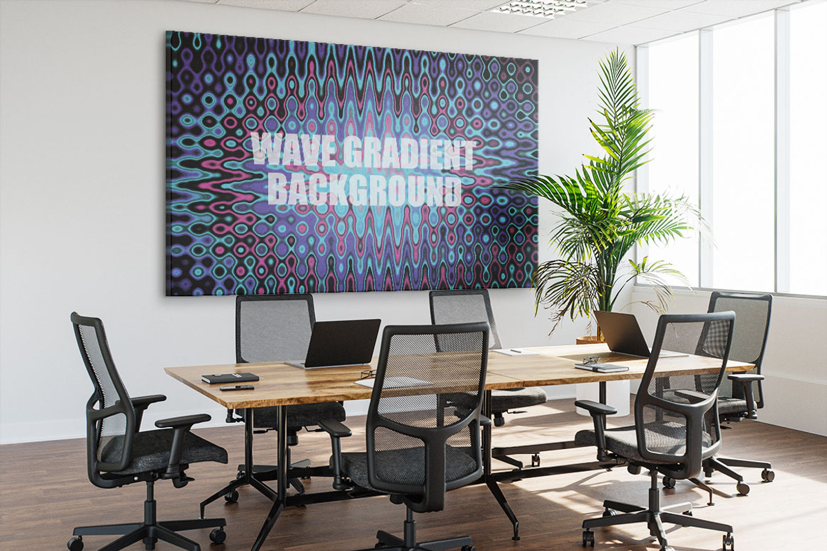 Cyber Matrix Wave Background Art, a Background Graphic by Eltypesstudio (Photo 8 of 12)