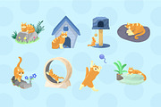 Cat Activity Character Illustration, an Animal Illustration by Loin Studio (Thumbnail 4 of 5)