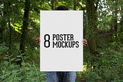 8 Poster Mockups, a Product Mockup by Gabor Monori (Thumbnail 7 of 8)