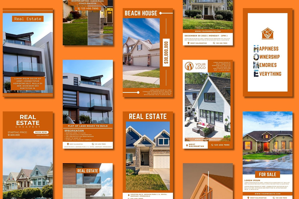 Real Estate Story Canva Templates, a Templates & Theme by BoontenStudio (Photo 2 of 8)
