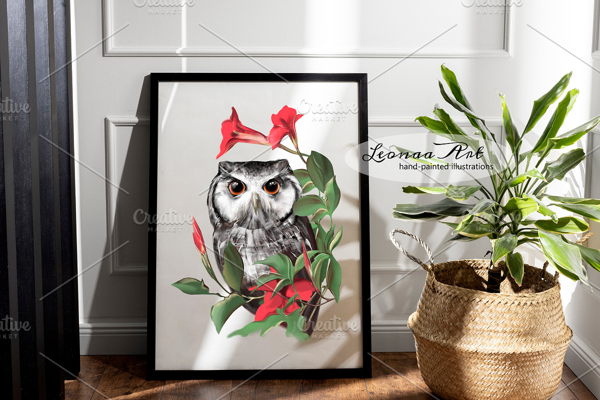 Lovely Owl, an Illustration by Leonaa art (Photo 5 of 7)
