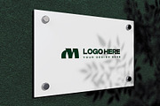 Wall Glass Sign Logo Mockup, a Product Mockup by graphypix (Thumbnail 1 of 4)