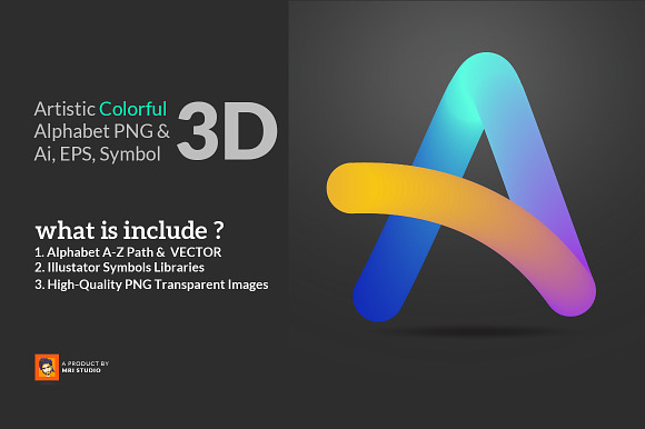 3D Colorful Font preview 7