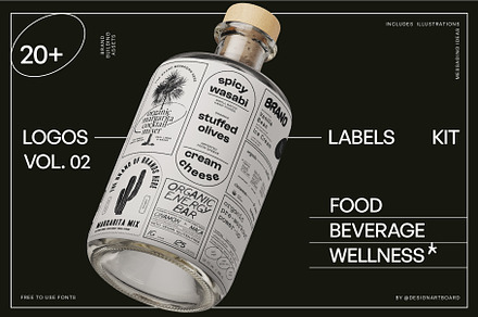 Food Logos & Packaging Kit Vol. 02