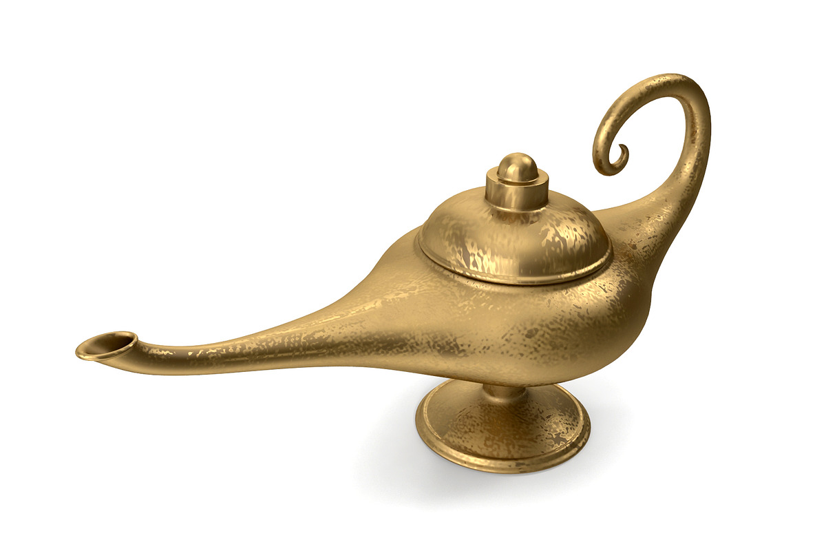 Aladin Lamp, an Object 3D Model by Tedi Permana (Photo 1 of 7)