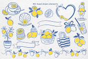 Lemon Vector Clipart Set, an Object Graphic by Watercolor dreams (Thumbnail 3 of 5)