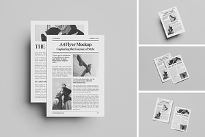 A4 Flyer Mockup, a Print Template by Difa Design