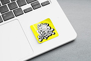 Laptop Sticker Mockup, a Mockup by graphic_keY (Thumbnail 2 of 2)